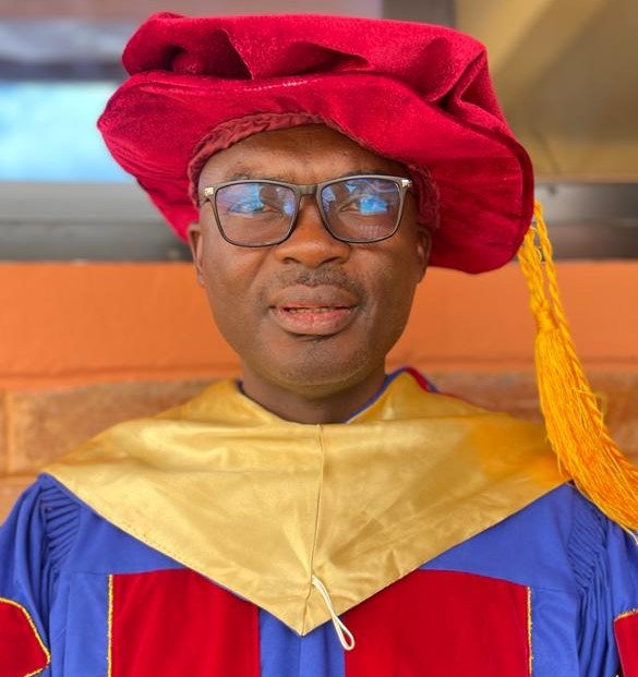 The Vice Chancellor of CATUC Bamenda in academic regalia